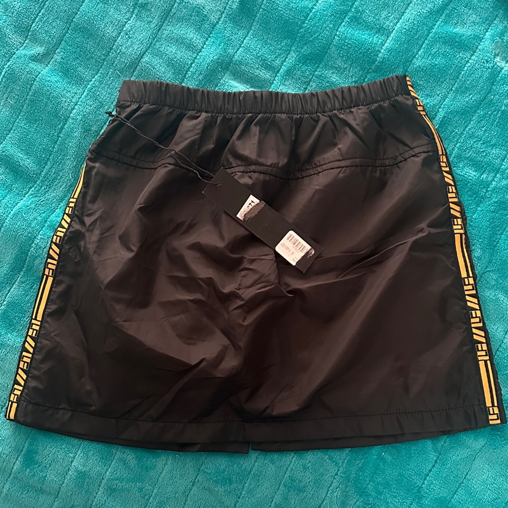 LF Black Skirt with Yellow Accents